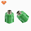 Green color PPR Pipe Male Thread Socket